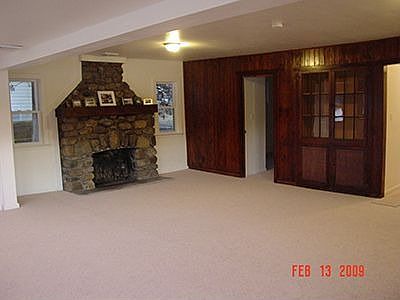 Fireplace and Built-in China Cabinet