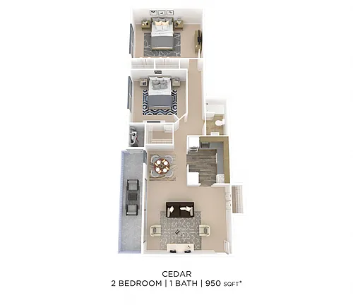 Floor plan Two Bedroom