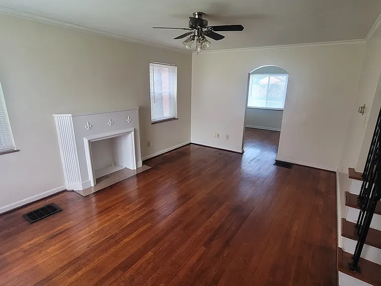 Living Room with Beautiful Wood Floors (Looking From Front Entry)