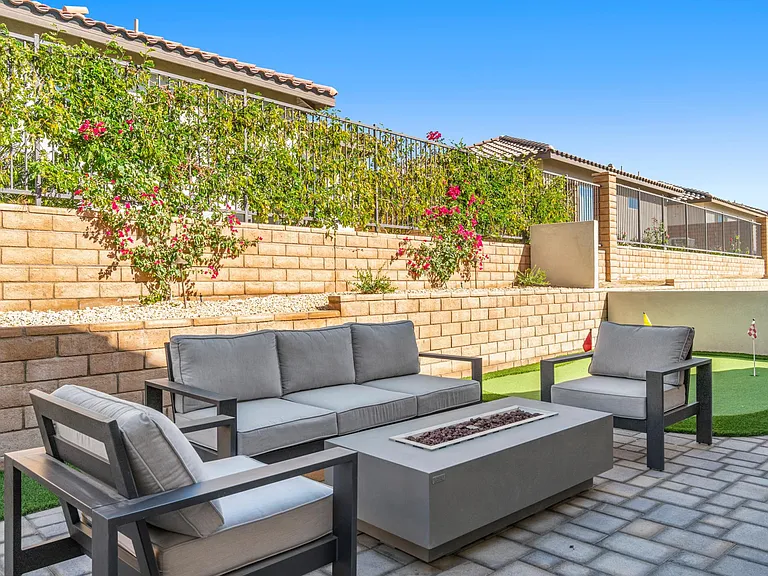 Outdoor Seating Area with Fire Pit