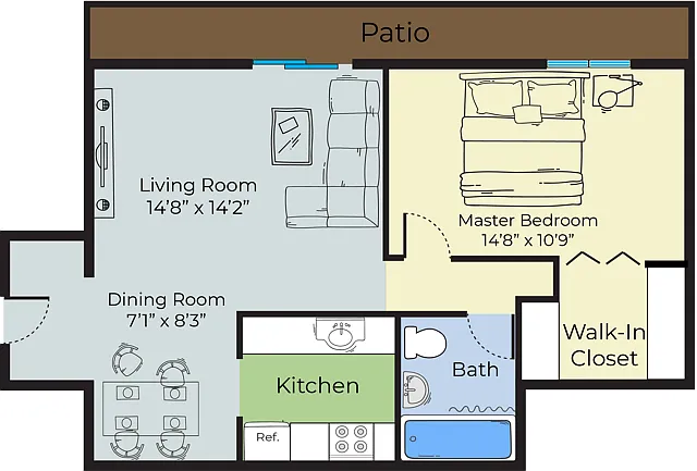 Floor plan The Audubon