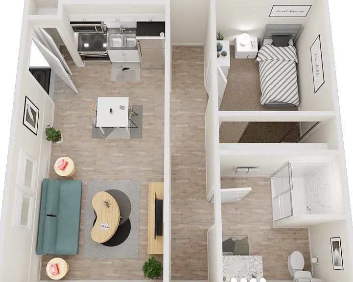 A1 Renovated Floorplan Diagram