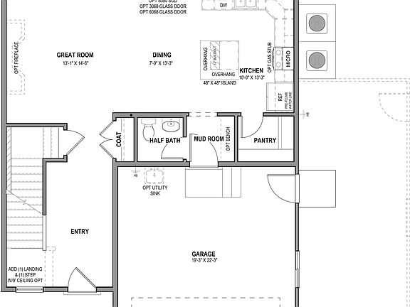 Main Level w Unfinished Basement