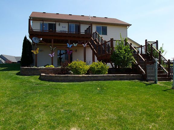 Back of Home Tiered Deck