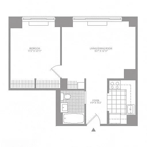 Floor plan 1E Renovation 2