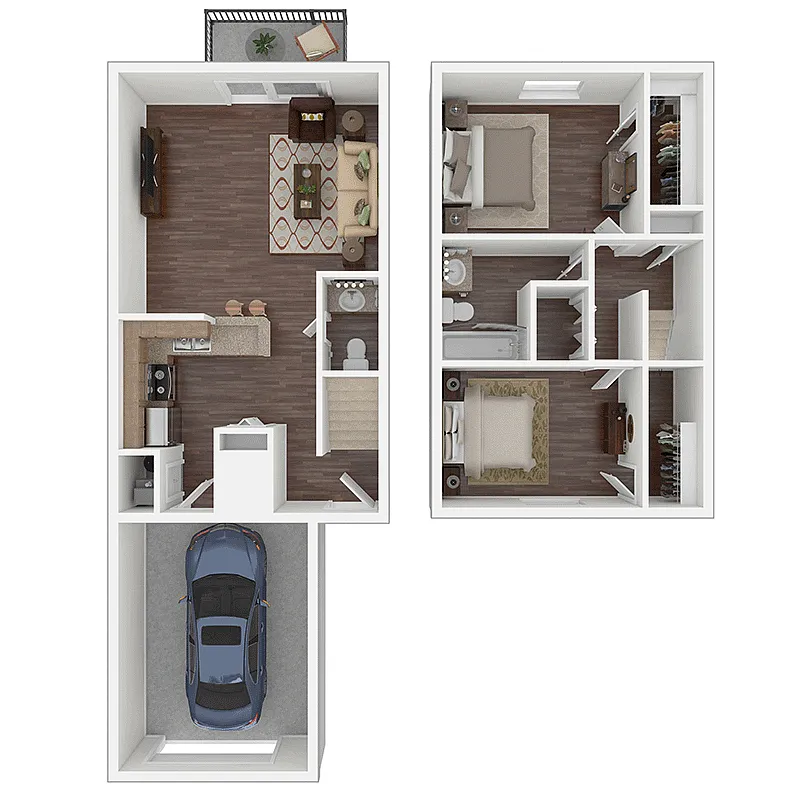 Floor plan The Manor (Townhome)