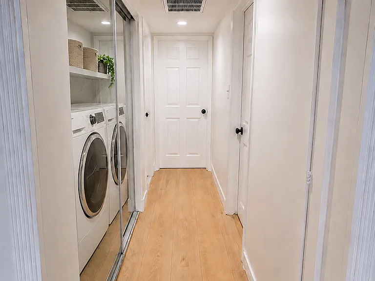 Washer and dryer shown in this image are virtually staged for illustrative purposes only.