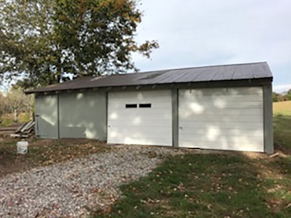Two Car Garage w/ Work Area