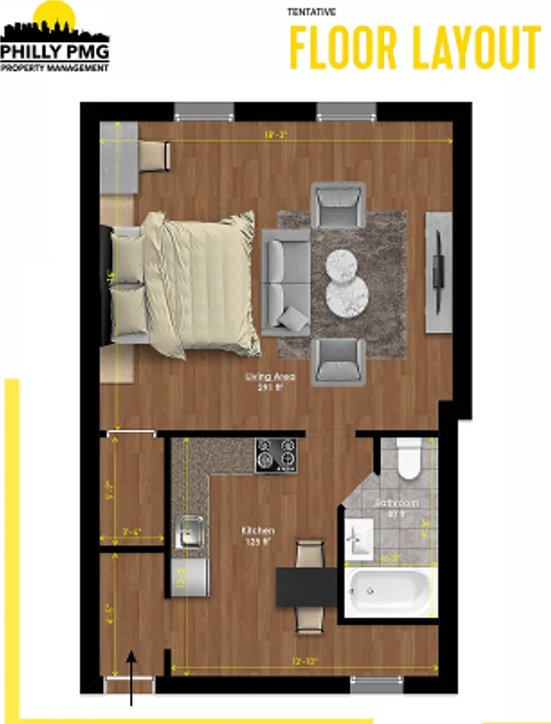 Beautiful studio in great location in fishtown only for $1,150!! — Photo 4