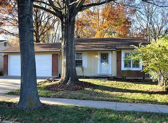 Surrounded by mature trees.