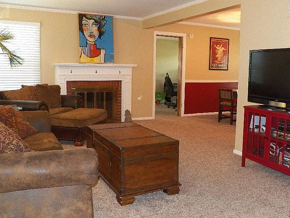 Living room & fireplace 
