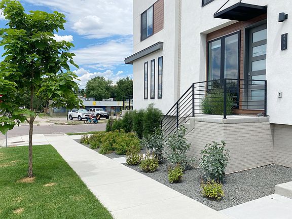 outside of the townhouse