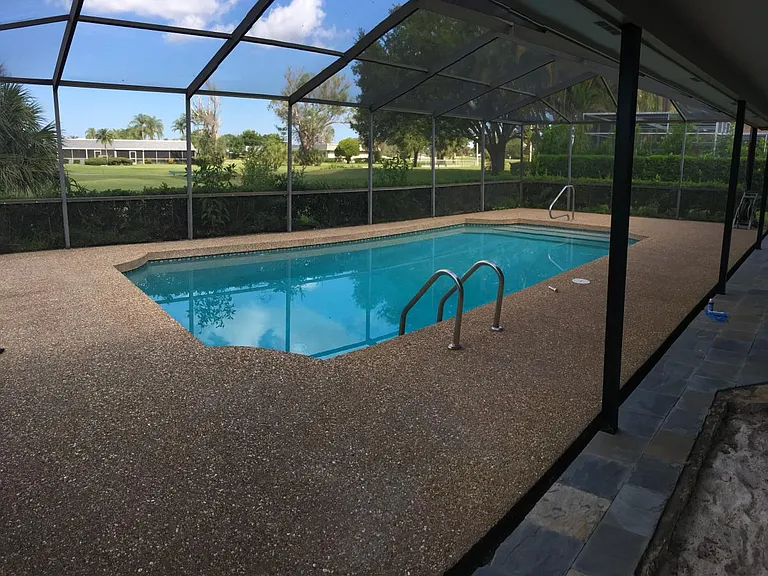 Pool on golf coarse