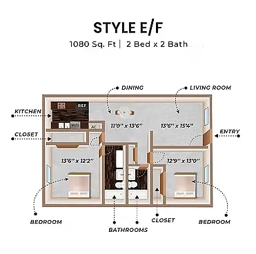 Floor plan Style E-F