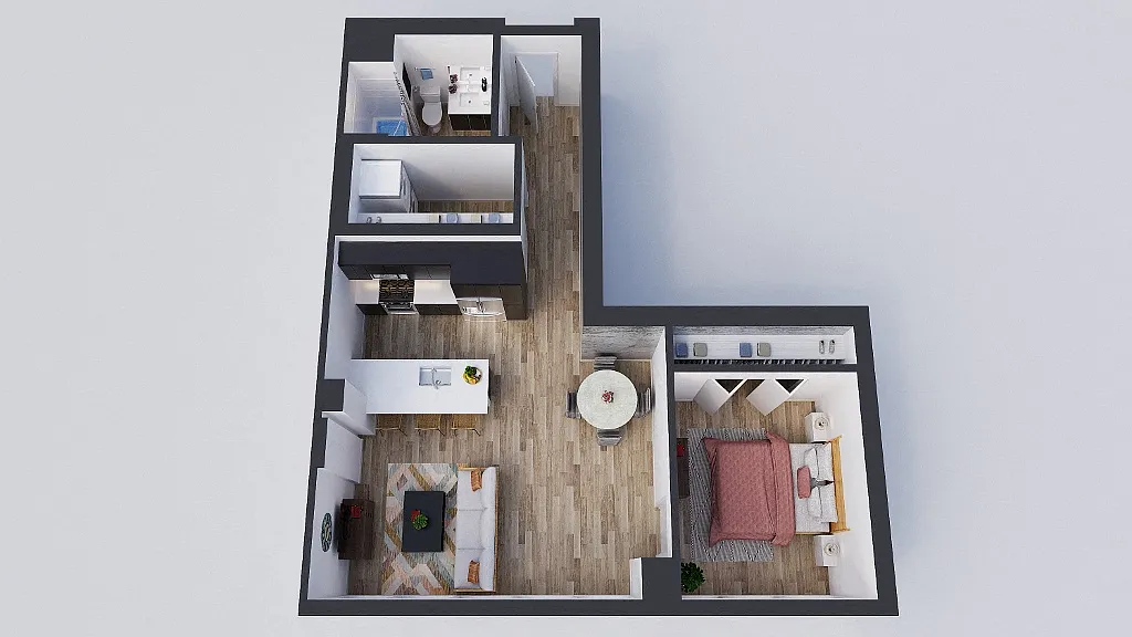 Floor plan 1 Bedroom A4