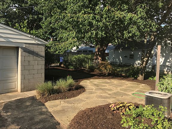 Garage and patio to backyard