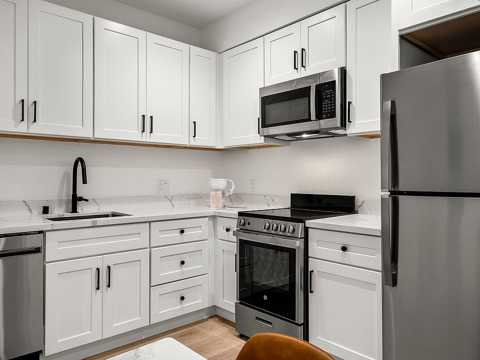 Freshly updated kitchen with a sleek design