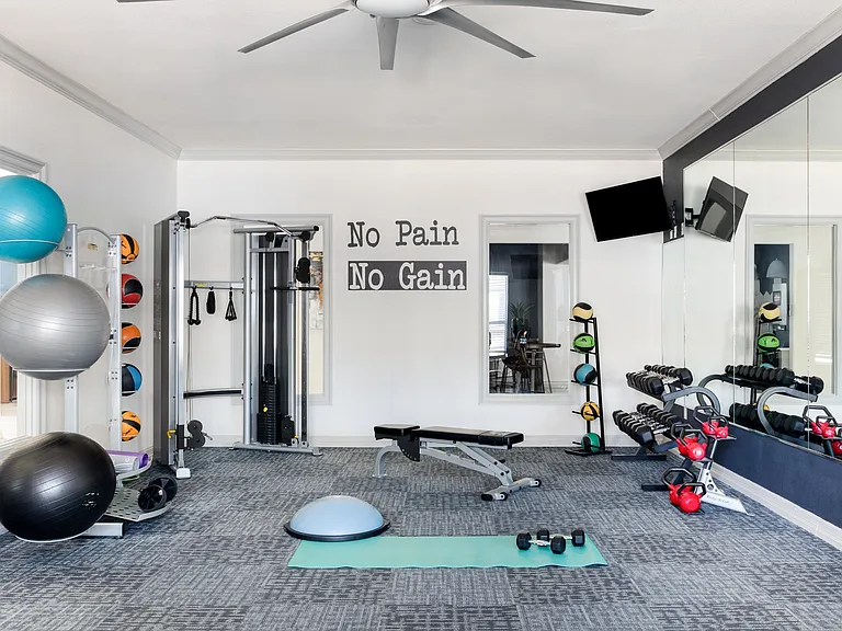 Our renovated 24-Hour fitness center with cardio, free weights, spin bikes and machines is sure to wow