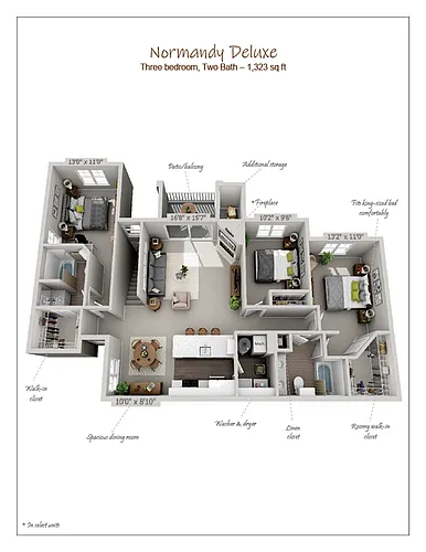 Floor plan Normandy Deluxe