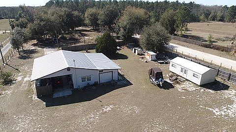 Aerial View of Outbuildings