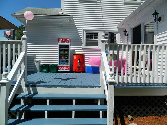 View of deck from yard