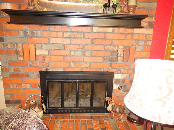 Fireplace in the living room