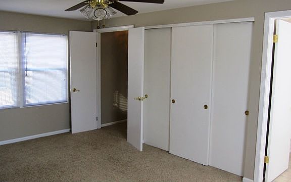 17 x 12 bedrooms flank the updated bath