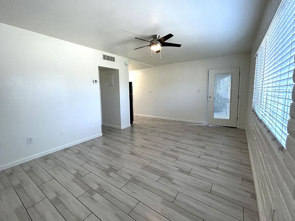 Glass front doors on all homes with built in blinds!