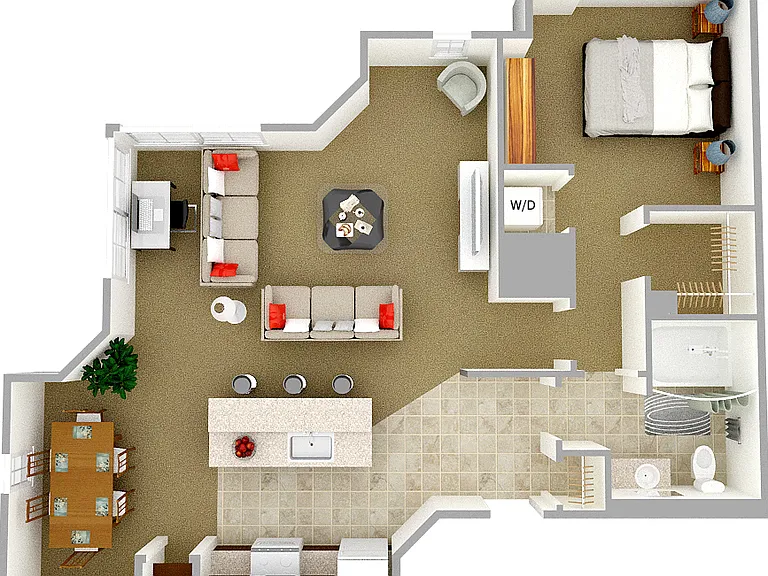 The Broadhurst | 1 Bedroom | 1 Bathroom