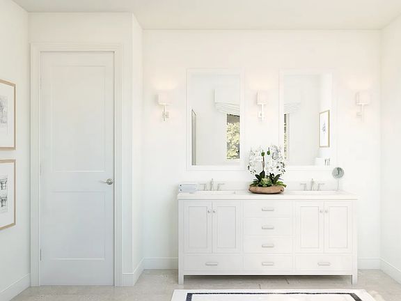 Primary bath with dual sinks