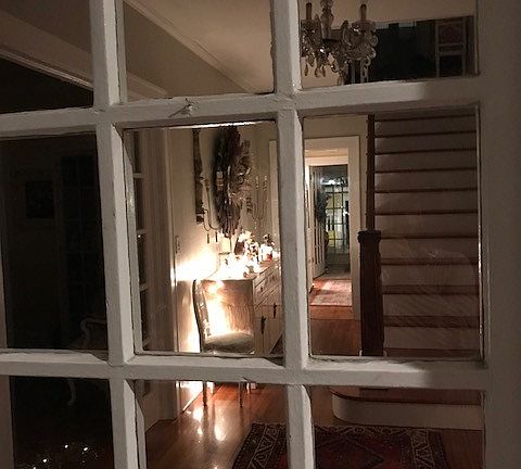 Looking into entryway
