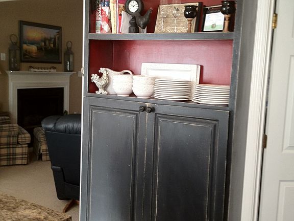 Antiqued cabinet