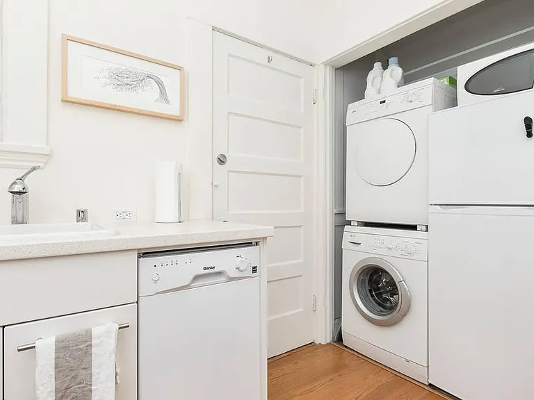 In Unit Luxury European Stacked Bosch Washer and Dryer