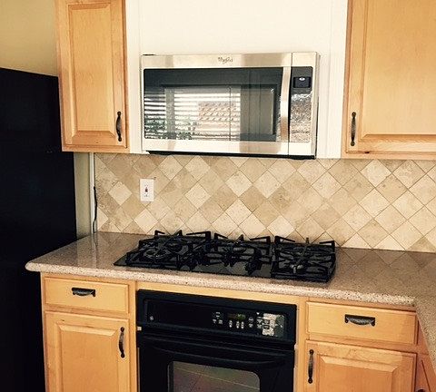 Kitchen, new microwave