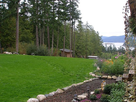 View from the garage