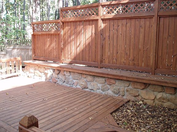 Deck ready for hot tub.