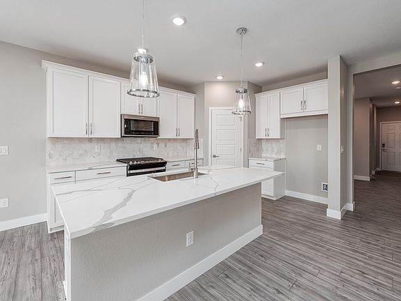 The Snowberry floorplan, kitchen.