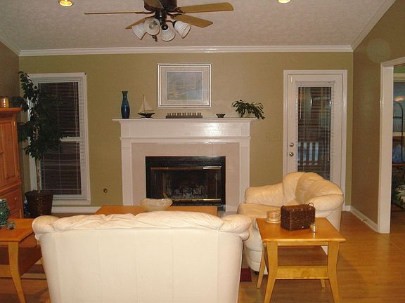 Living Room with vaulted ceiling