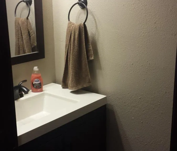 Half bath near living room