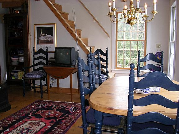 Dining Area with stairs to second floor.