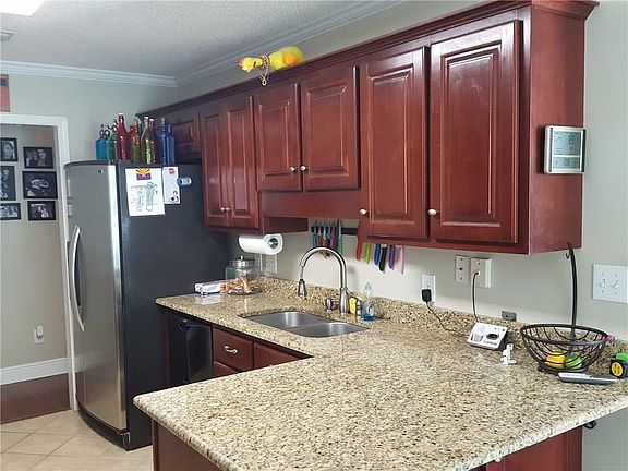 Kitchen with granite counter tops