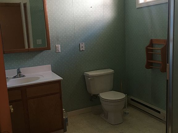 Master bath corner shower