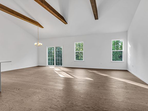 Kitchen with center island of the Dalton Model from Garman Builders