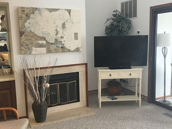 Fireplace in main area
