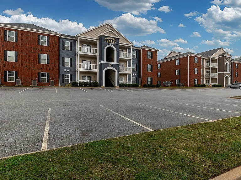 Building exterior & parking spaces