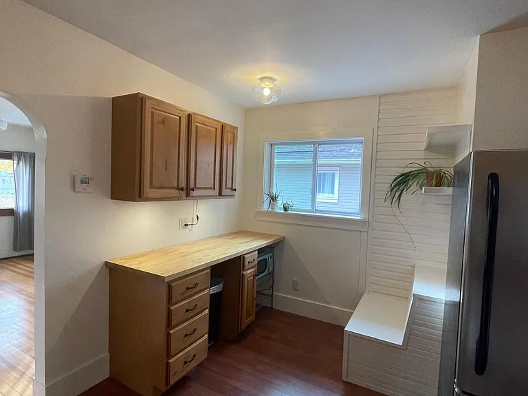 kitchen nook with south facing window