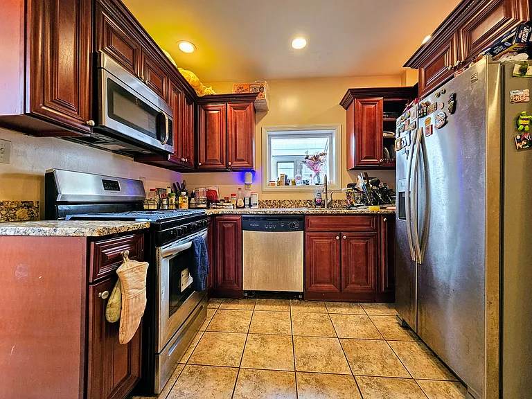 Updated Kitchen with stainless steal appliances.