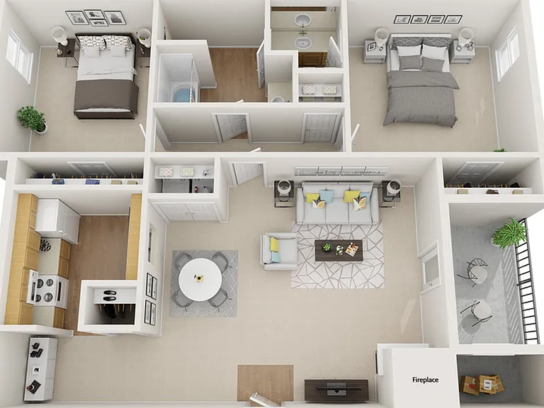 Village_2Bd1Ba 8501 Village_2Bd1Ba 8501