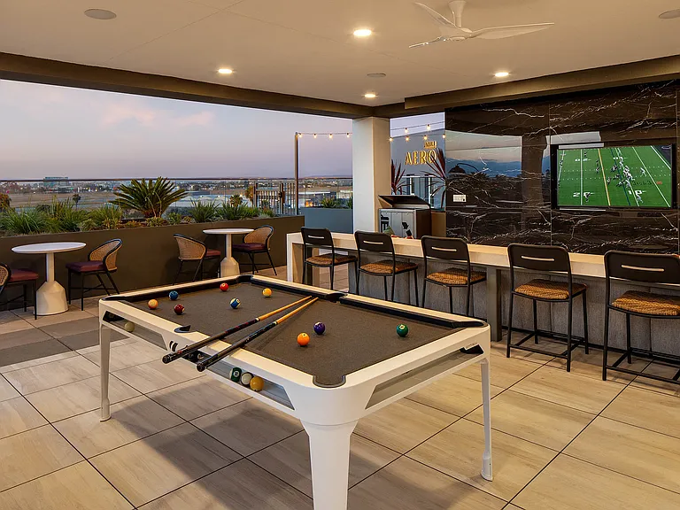 Clubroom with games