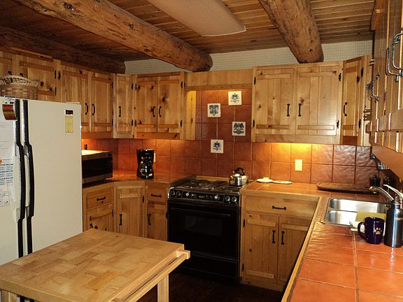 Kitchen with custom cabinets